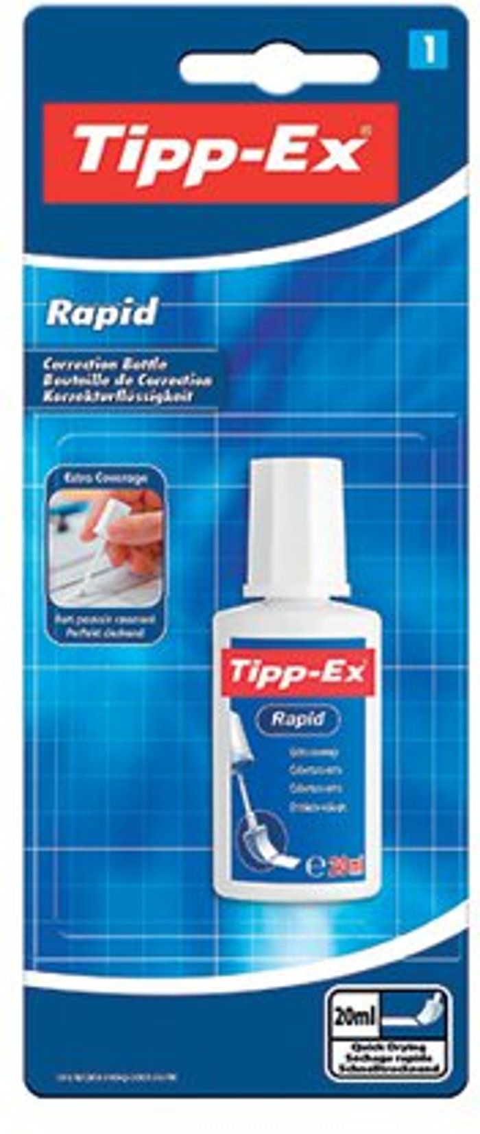 Office Monster | Tipp-Ex Tipp-Ex Rapid Correction Fluid 20ml 8871592 Tipp-Ex Tipp-Ex Rapid Correction Fluid 20ml 8871592