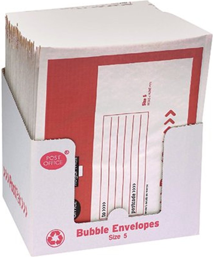 Office Monster | PostPak Post Office Postpak Size 5 Bubble Envelopes (Pack of 40) 41640 PostPak Post Office Postpak Size 5 Bubble Envelopes (Pack of 40) 41640