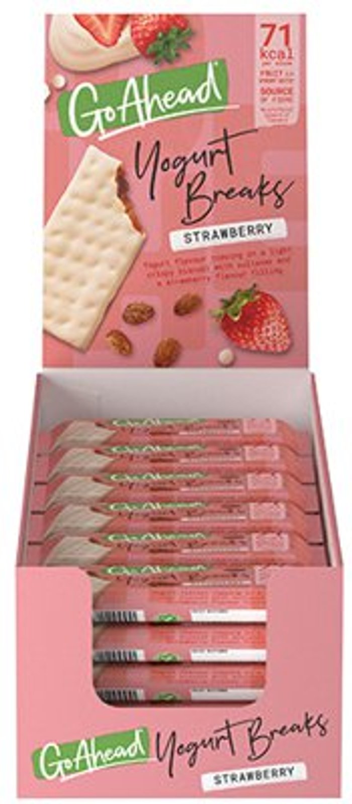 Office Monster | Go Ahead Go Ahead! Yogurt Breaks Strawberry 37g (Pack of 24) 11300 Go Ahead Go Ahead! Yogurt Breaks Strawberry 37g (Pack of 24) 11300