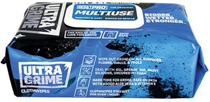 Office Monster | Ultragrime Ultragrime Pro Unscented Multisurface Wipes, Pack Of 1 Blue Ultragrime Ultragrime Pro Unscented Multisurface Wipes, Pack Of 1 Blue