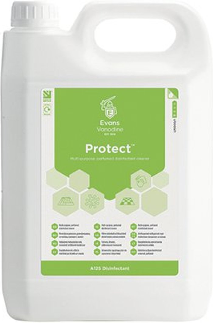 Office Monster | Evans Evans Protect Disinfectant Concentrate 5 Litre (Pack of 2) A125EEV2 Evans Evans Protect Disinfectant Concentrate 5 Litre (Pack of 2) A125EEV2