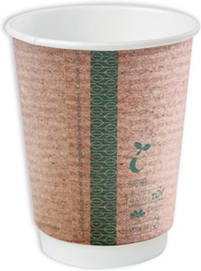 Office Monster | vegware Vegware Cup 12oz Double Wall Kraft Brown (Pack of 500) VDW-12 vegware Vegware Cup 12oz Double Wall Kraft Brown (Pack of 500) VDW-12