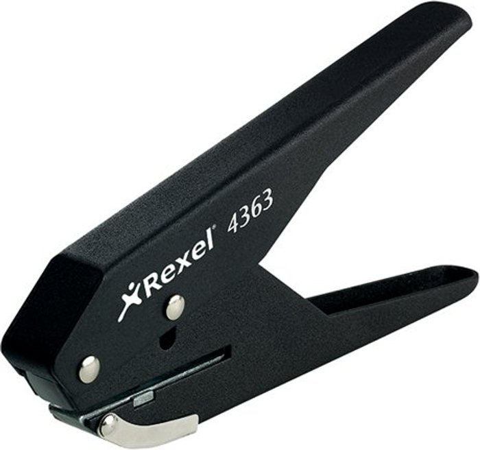 Office Monster | Rexel Rexel S120 Single Hole Plier Punch 20 Sheet Black 20120041 Rexel Rexel S120 Single Hole Plier Punch 20 Sheet Black 20120041