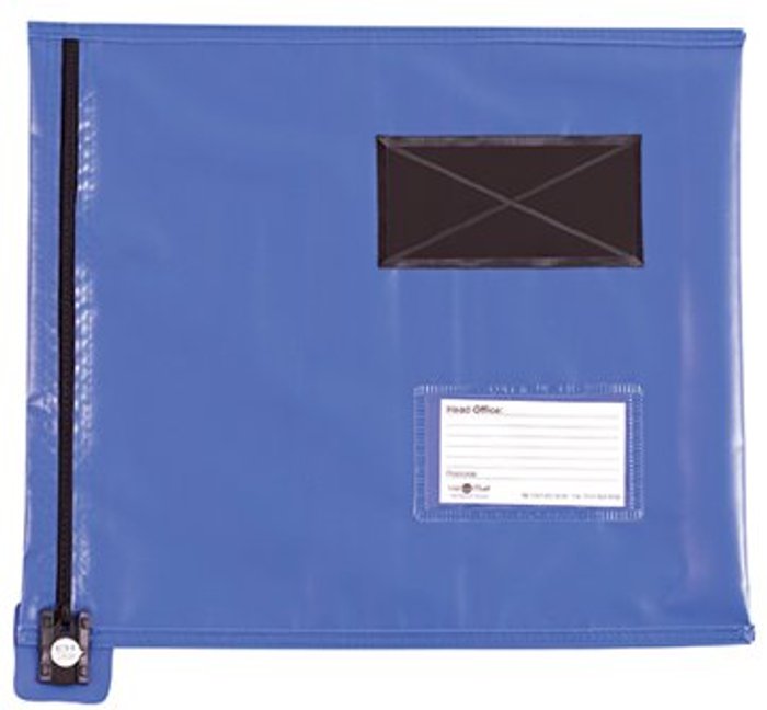 Office Monster | GoSecure GoSecure Flat Mailing Pouch 355x381mm Blue CVF2 GoSecure GoSecure Flat Mailing Pouch 355x381mm Blue CVF2