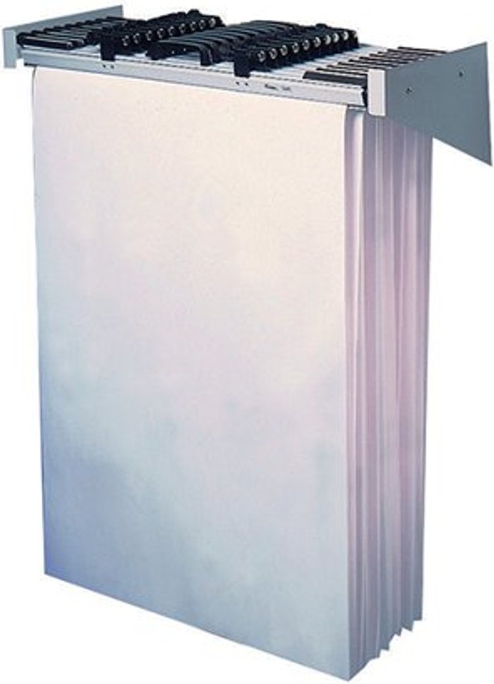 Office Monster | Vistaplan Vistaplan Wall Carrier A0 Grey 10 Hanger Capacity WA0 Vistaplan Vistaplan Wall Carrier A0 Grey 10 Hanger Capacity WA0