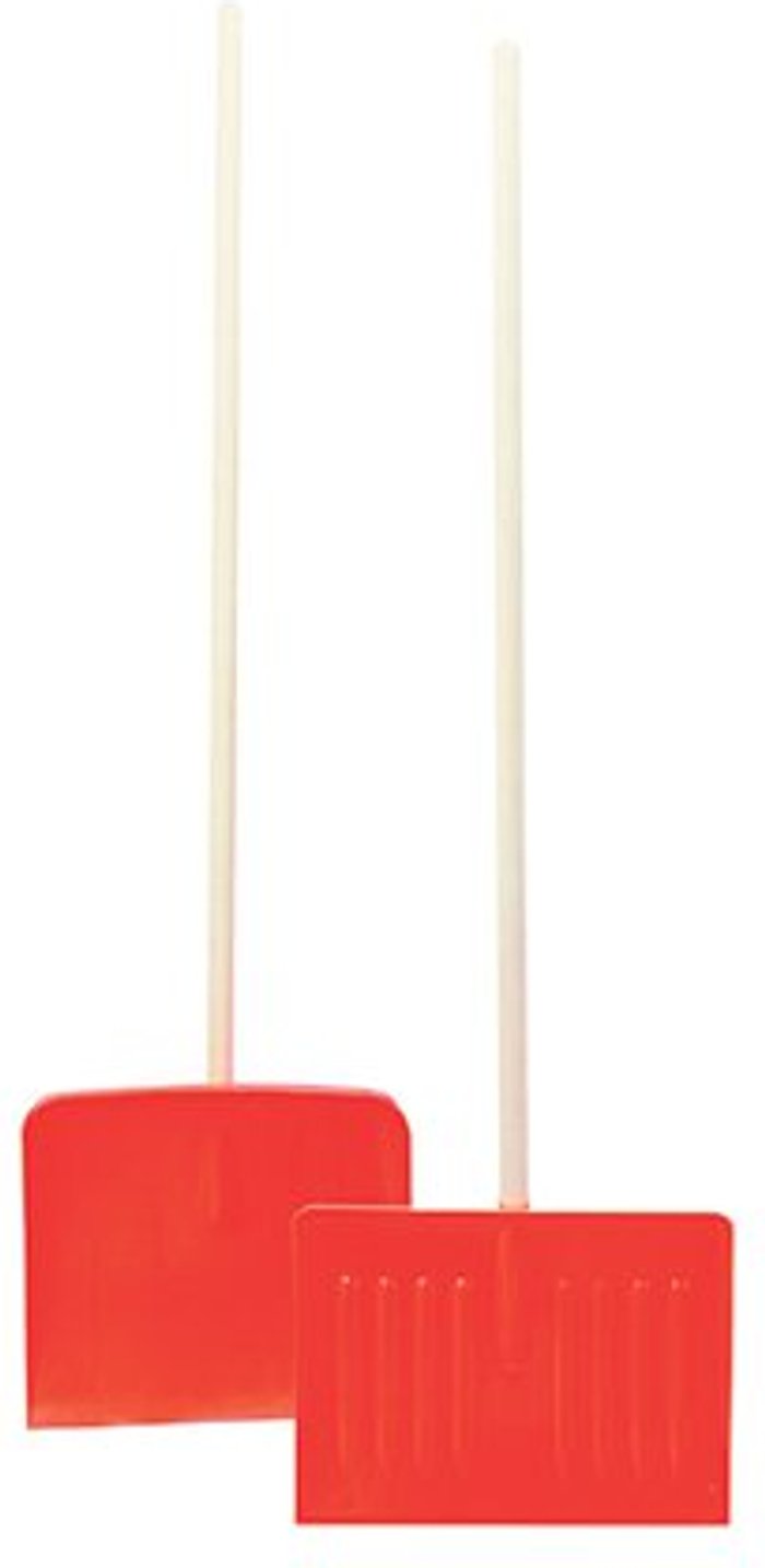 Office Monster | VFM Orange Winter Snow Shovel/Pusher With Wooden Pole 317595 VFM Orange Winter Snow Shovel/Pusher With Wooden Pole 317595