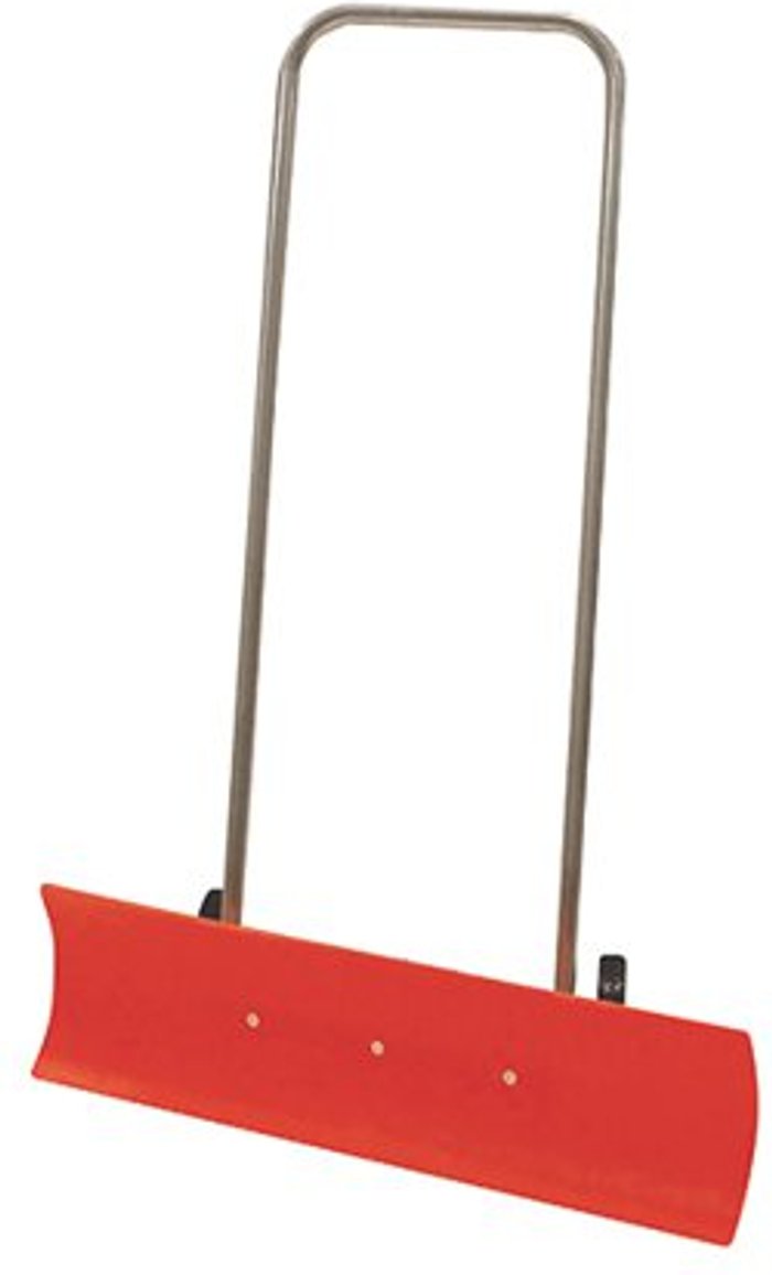 Office Monster | VFM Red Plastic 870mm Blade Snow Pusher 379992 VFM Red Plastic 870mm Blade Snow Pusher 379992