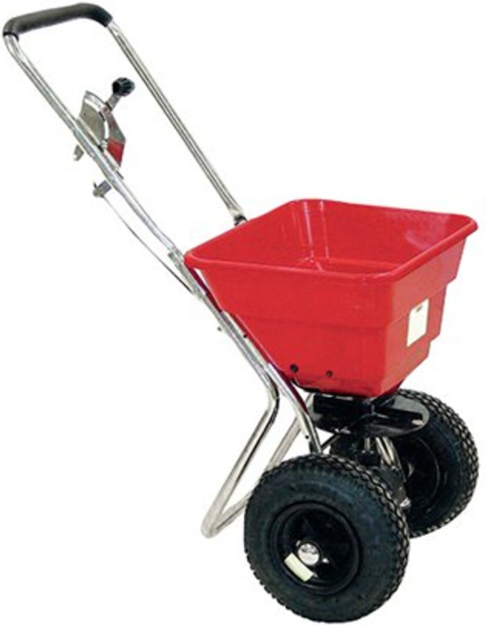 Office Monster | Slingsby Salt Spreader 36kg with Rain Cover Red 380945 Slingsby Salt Spreader 36kg with Rain Cover Red 380945