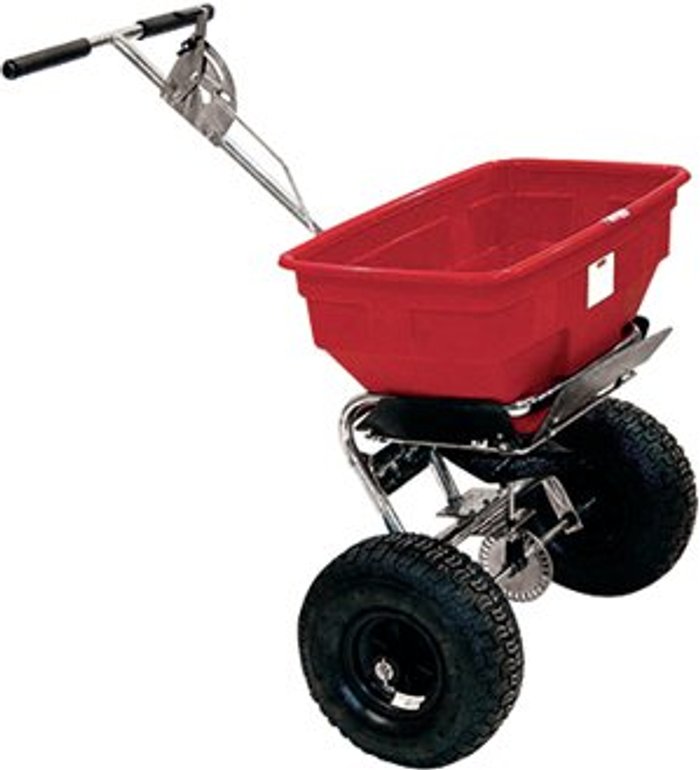 Office Monster | Slingsby Salt Spreader 57kg Rain Cover Red 380946 Slingsby Salt Spreader 57kg Rain Cover Red 380946