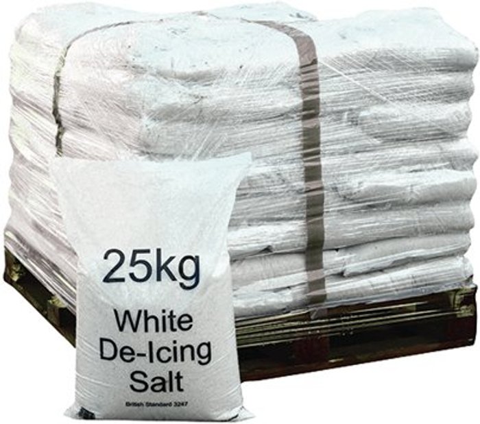 Office Monster | VFM Winter De-Icing Salt White 25kg (Pack of 40) 383208 VFM Winter De-Icing Salt White 25kg (Pack of 40) 383208