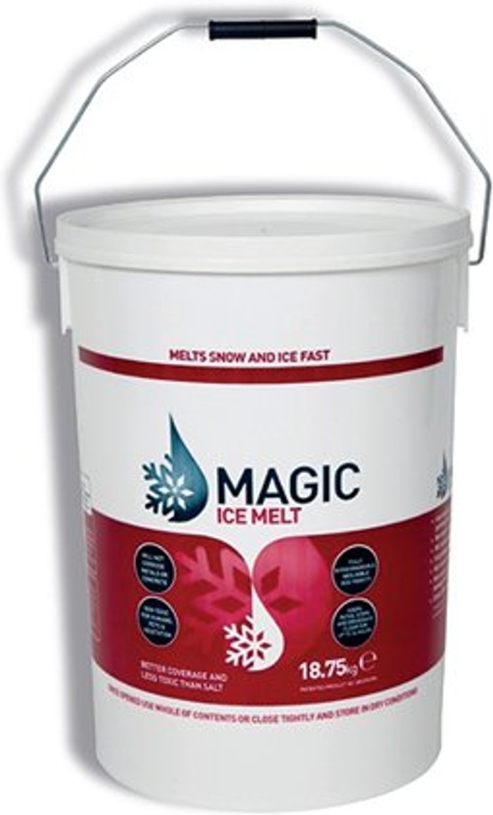 Office Monster | Ice Melt White Magic Ice Melt 18.75kg Dispenser Tub (Melts ice and snow fast) 320407 Ice Melt White Magic Ice Melt 18.75kg Dispenser Tub (Melts ice and snow fast) 320407