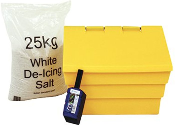 Office Monster | Slingsby 50 Litre Grit Bin and 25kg Salt Kit 389115 Slingsby 50 Litre Grit Bin and 25kg Salt Kit 389115