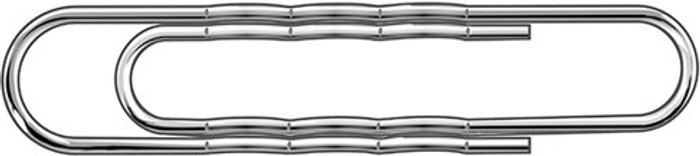 Office Monster | Essentials Paperclips Giant Wavy 73mm (Pack of 100) 32501 Essentials Paperclips Giant Wavy 73mm (Pack of 100) 32501