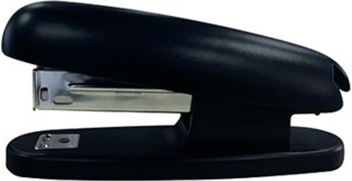 Office Monster | Unbranded ABS Half Strip Stapler Black WX01056 Unbranded ABS Half Strip Stapler Black WX01056