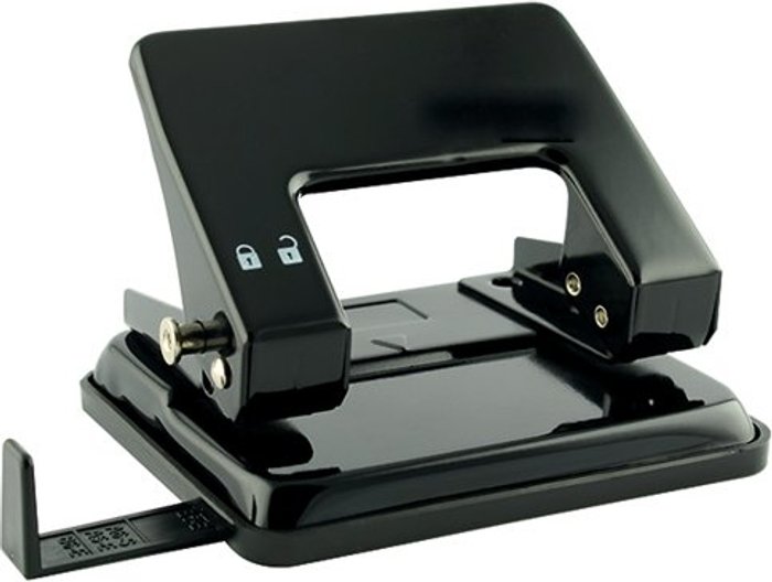 Office Monster | Unbranded Medium Duty Black Hole Punch WX01234 Unbranded Medium Duty Black Hole Punch WX01234