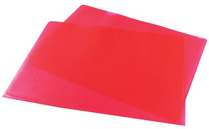 Office Monster | Unbranded Red Cut Flush Folders (Pack of 100) WX01485 Unbranded Red Cut Flush Folders (Pack of 100) WX01485