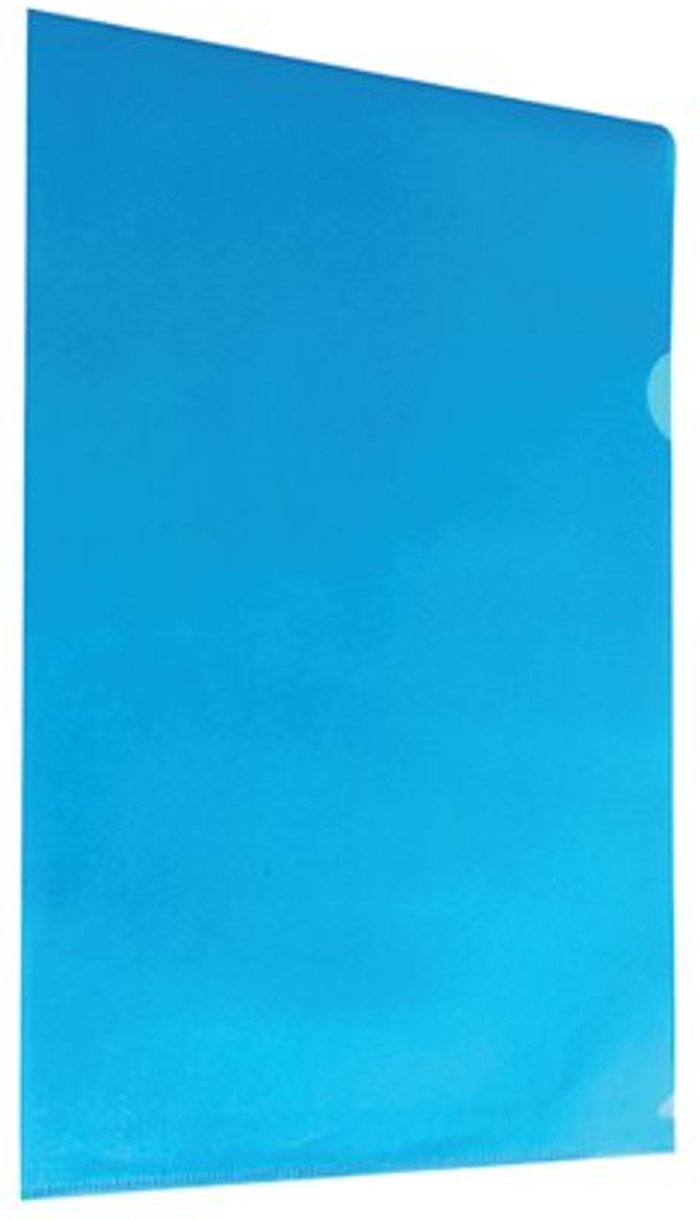 Office Monster | Unbranded Blue Cut Flush Folders (Pack of 100) WX01486 Unbranded Blue Cut Flush Folders (Pack of 100) WX01486