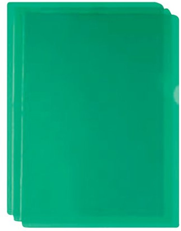 Office Monster | Unbranded Green Cut Flush Folders (Pack of 100) WX01488 Unbranded Green Cut Flush Folders (Pack of 100) WX01488
