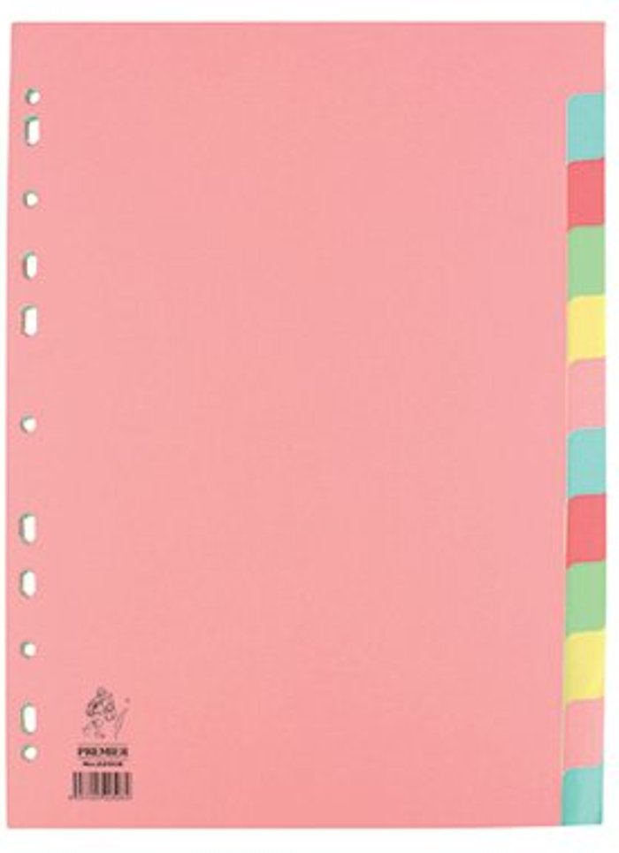 Office Monster | Unbranded A4 Manilla Divider 12-Part Pink with Assorted Tabs WX01515 Unbranded A4 Manilla Divider 12-Part Pink with Assorted Tabs WX01515