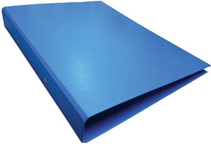 Office Monster | Unbranded 2-Ring Slim Line Ring Binder A4 25mm Blue (Pack of 10) WX02003 Unbranded 2-Ring Slim Line Ring Binder A4 25mm Blue (Pack of 10) WX02003