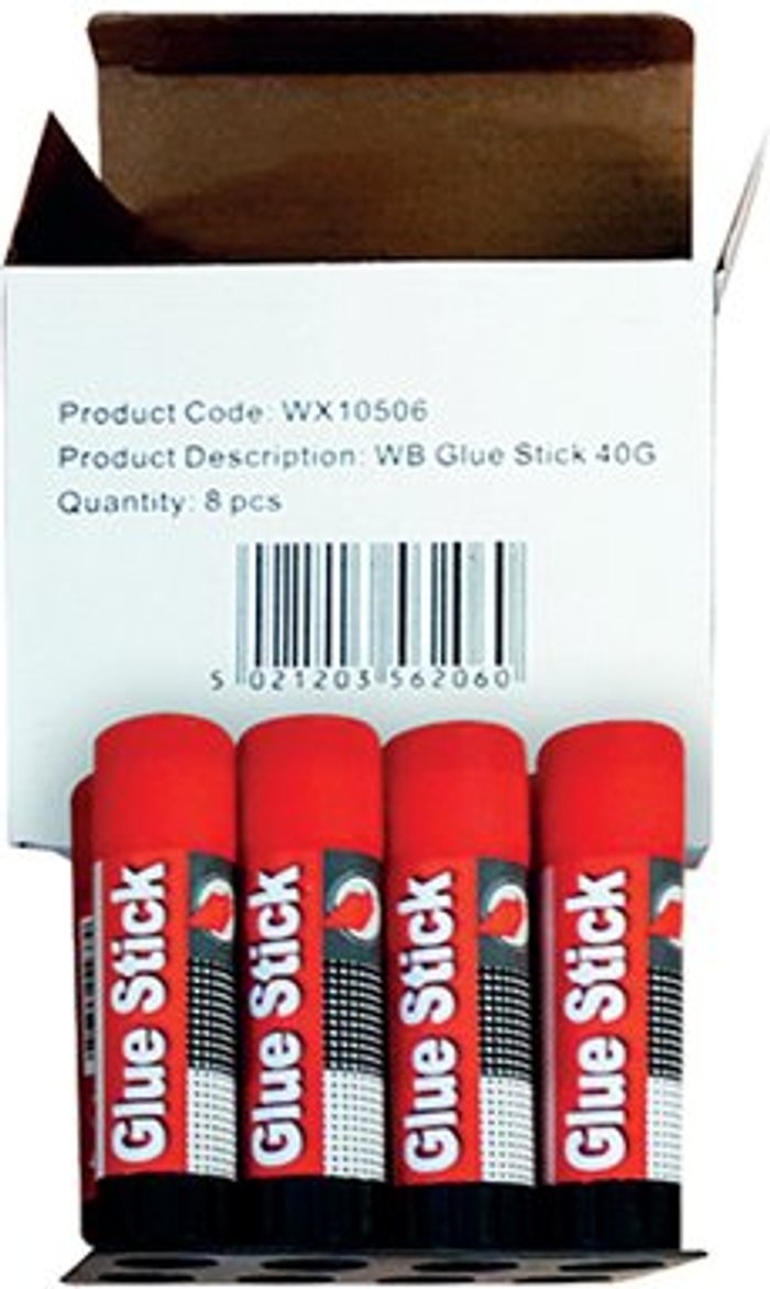 Office Monster | Wizard Large Solvent Free Glue Stick 40g (8 Pack) WX10506 Wizard Large Solvent Free Glue Stick 40g (8 Pack) WX10506