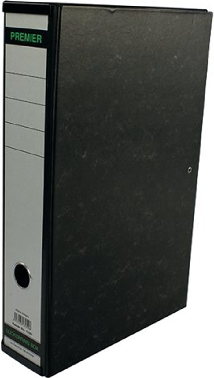 Office Monster | Unbranded Whitebox Box File Foolscap Black Cloud Design (Pack of 10) PM13040 Unbranded Whitebox Box File Foolscap Black Cloud Design (Pack of 10) PM13040