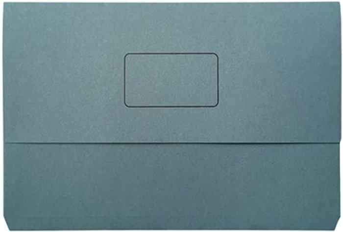 Office Monster | Unbranded Document Wallet 220gsm Foolscap Blue (Pack of 50) 45913KIN02 Unbranded Document Wallet 220gsm Foolscap Blue (Pack of 50) 45913KIN02