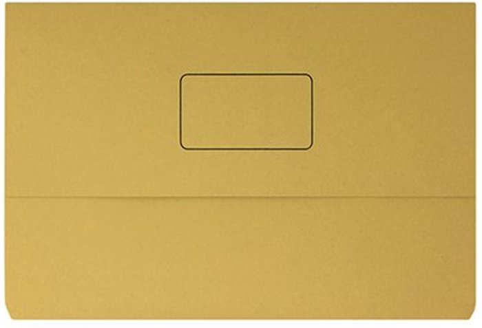 Office Monster | Unbranded Document Wallet 220gsm Foolscap Yellow (Pack of 50) 45919EAST Unbranded Document Wallet 220gsm Foolscap Yellow (Pack of 50) 45919EAST