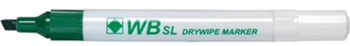Office Monster | Unbranded Green Chisel Tip Whiteboard Marker (Pack of 10) WX26009 Unbranded Green Chisel Tip Whiteboard Marker (Pack of 10) WX26009