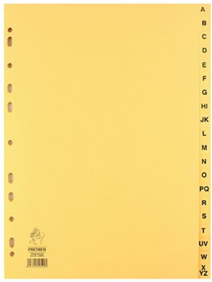Office Monster | Concord Concord Index A-Z 20-Part A4 Kraft Manilla Buff 78202/AZ2 Concord Concord Index A-Z 20-Part A4 Kraft Manilla Buff 78202/AZ2