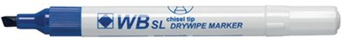 Office Monster | Unbranded Blue Whiteboard Markers Chisel Tip (Pack of 10) WX26036 Unbranded Blue Whiteboard Markers Chisel Tip (Pack of 10) WX26036