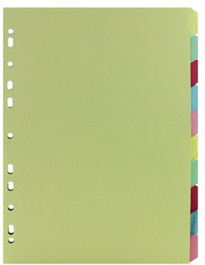Office Monster | Unbranded A4 Manilla Divider 10-Part Assorted ST05446 Unbranded A4 Manilla Divider 10-Part Assorted ST05446