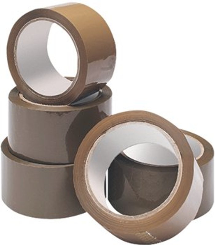 Office Monster | Unbranded Buff Packaging Tape 48mmx66m (Pack of 6) WX27010 Unbranded Buff Packaging Tape 48mmx66m (Pack of 6) WX27010