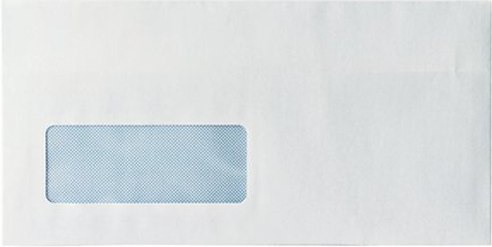 Office Monster | Unbranded Envelope DL Window 80gsm Self Seal White (Pack of 1000) WX3455 Unbranded Envelope DL Window 80gsm Self Seal White (Pack of 1000) WX3455