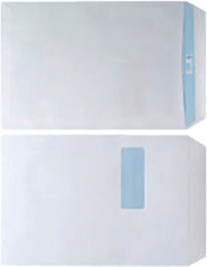 Office Monster | Unbranded Envelope C4 Window 90gsm White Self Seal (Pack of 250) WX3501 Unbranded Envelope C4 Window 90gsm White Self Seal (Pack of 250) WX3501