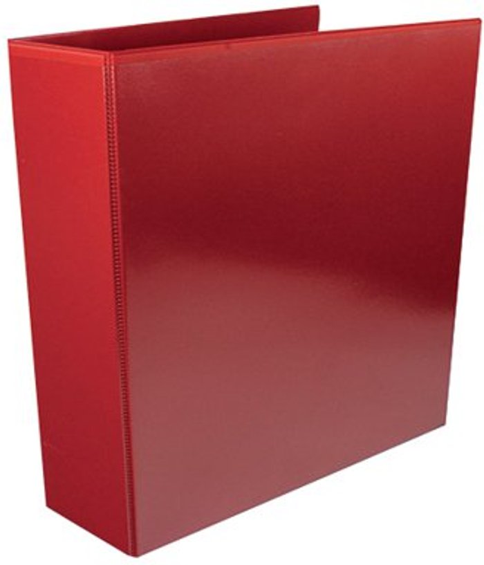 Office Monster | Unbranded Red 65mm 4D Presentation Ring Binder (Pack of 10) WX70296 Unbranded Red 65mm 4D Presentation Ring Binder (Pack of 10) WX70296