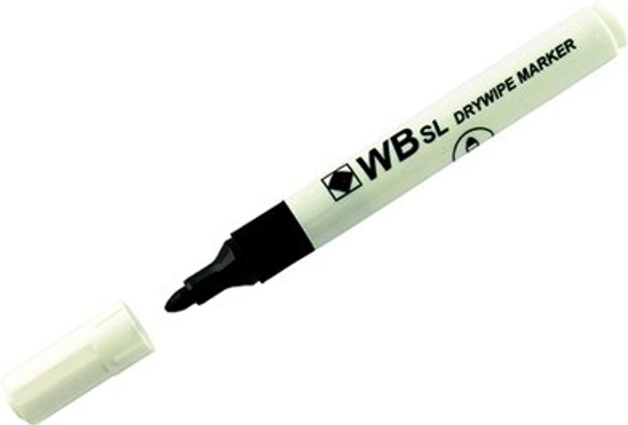 Office Monster | Unbranded Black Whiteboard Marker Pens Bullet Tip (Pack of 10) WB15 804032 Unbranded Black Whiteboard Marker Pens Bullet Tip (Pack of 10) WB15 804032