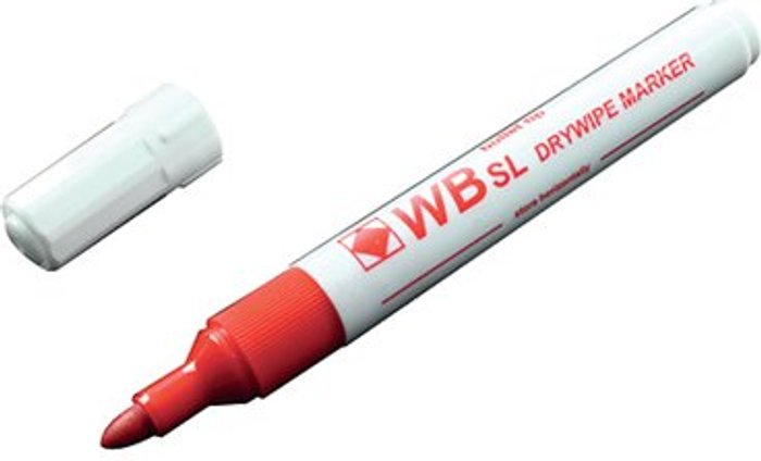 Office Monster | Unbranded Red Whiteboard Marker Pens Bullet Tip (Pack of 10) WB15 804025 Unbranded Red Whiteboard Marker Pens Bullet Tip (Pack of 10) WB15 804025
