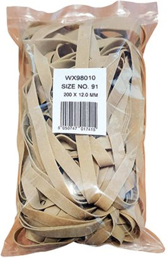 Office Monster | Unbranded Size 91 Rubber Bands 454g WX98010 Unbranded Size 91 Rubber Bands 454g WX98010