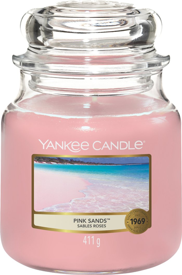 Fragrancedirect | Yankee Candle Yankee Candle Original Jar Candles Medium Pink Sands 411g Yankee Candle Yankee Candle Original Jar Candles Medium Pink Sands 411g