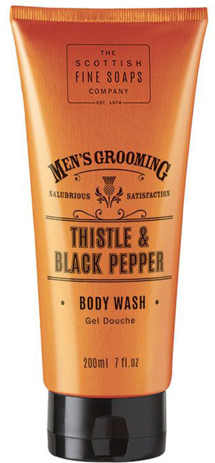 Fragrancedirect | Scottish Fine Soaps Scottish Fine Soaps Men's Grooming Thistle & Black Pepper Body Wash 200ml Scottish Fine Soaps Scottish Fine Soaps Men's Grooming Thistle & Black Pepper Body Wash 200ml
