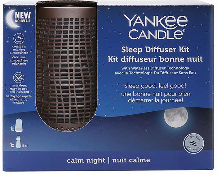 Fragrancedirect | Yankee Candle Yankee Candle Sleep Diffusers Bronze Starter Kit with Calm Night Refill Yankee Candle Yankee Candle Sleep Diffusers Bronze Starter Kit with Calm Night Refill
