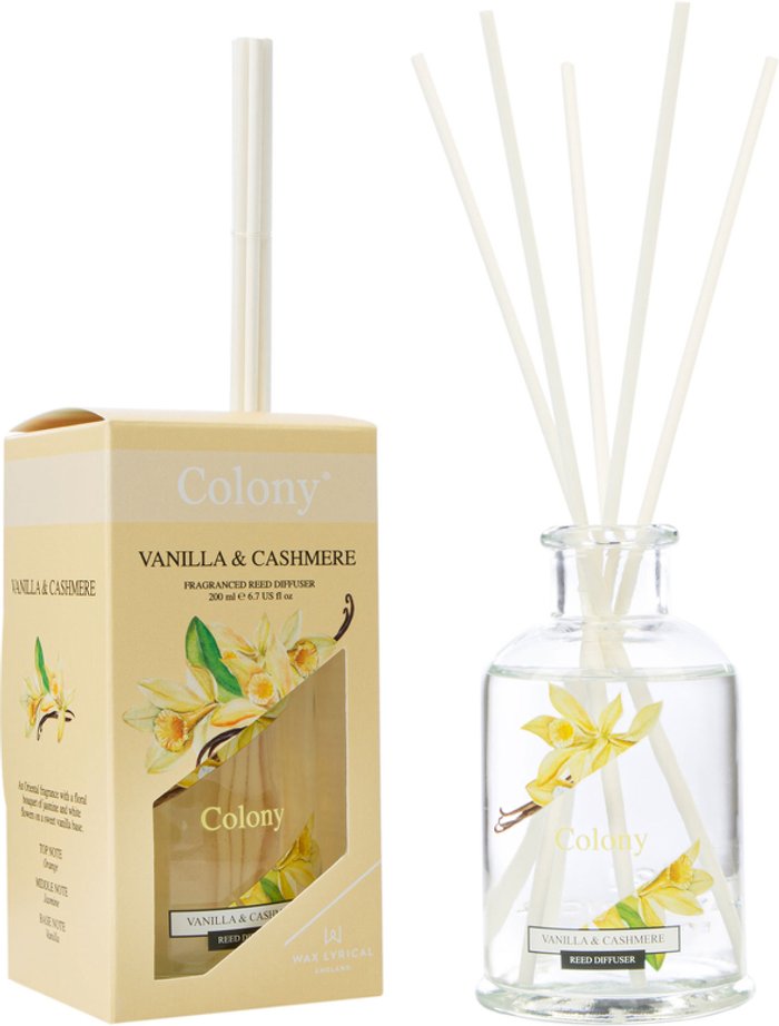Fragrancedirect | Wax Lyrical Wax Lyrical Colony Reed Diffuser Vanilla & Cashmere 200ml Wax Lyrical Wax Lyrical Colony Reed Diffuser Vanilla & Cashmere 200ml