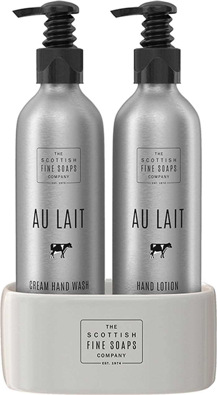 Fragrancedirect | Scottish Fine Soaps Scottish Fine Soaps Au Lait Hand Care Set Scottish Fine Soaps Scottish Fine Soaps Au Lait Hand Care Set