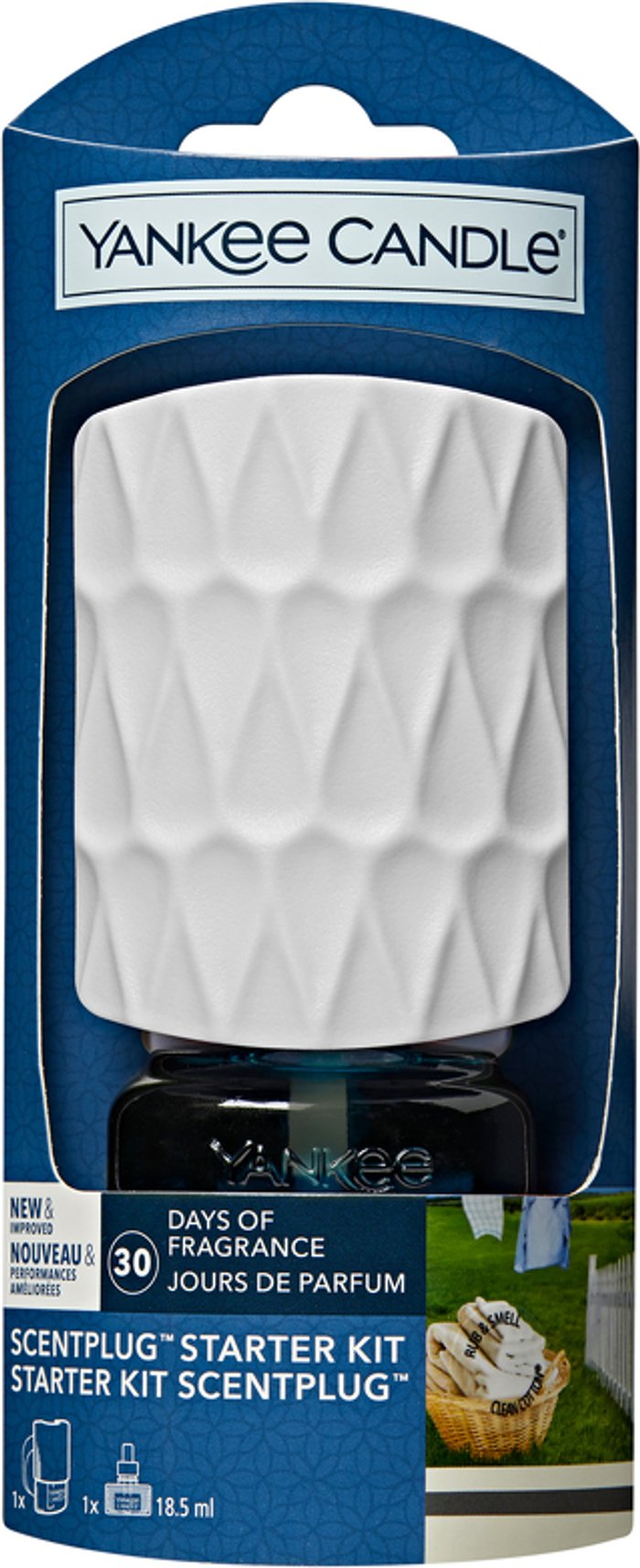 Fragrancedirect | Yankee Candle Yankee Candle ScentPlug Clean Cotton Starter Kit Yankee Candle Yankee Candle ScentPlug Clean Cotton Starter Kit