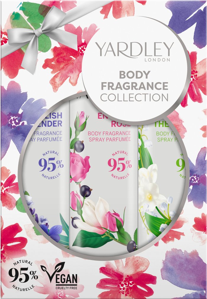 Fragrancedirect | Yardley Yardley Christmas 2023 Traditional Body Spray Set (TBC check contents) Yardley Yardley Christmas 2023 Traditional Body Spray Set (TBC check contents)