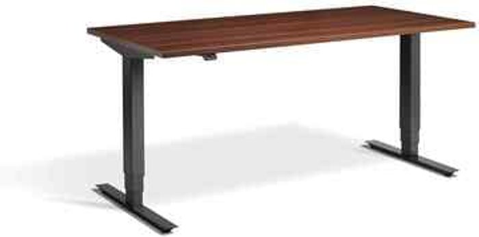 Office Monster | Lavoro Advance Dual Motor Desk 1400 x 700mm / Anthracite / Natural Dijon Walnut Lavoro Advance Dual Motor Desk 1400 x 700mm / Anthracite / Natural Dijon Walnut