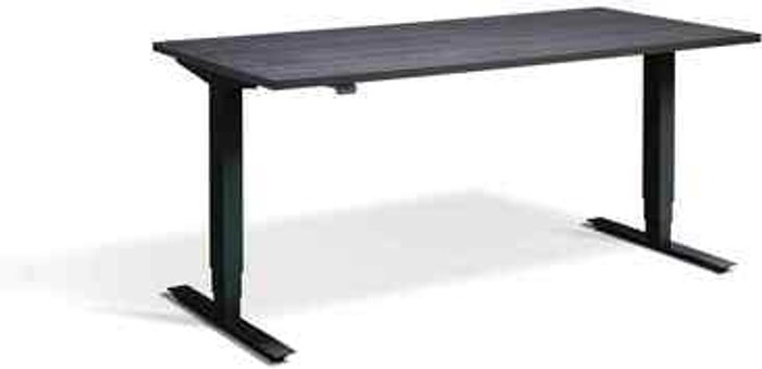 Office Monster | Lavoro Advance Dual Motor Desk 1600 x 700mm / Black / Anthracite Sherman Oak Lavoro Advance Dual Motor Desk 1600 x 700mm / Black / Anthracite Sherman Oak