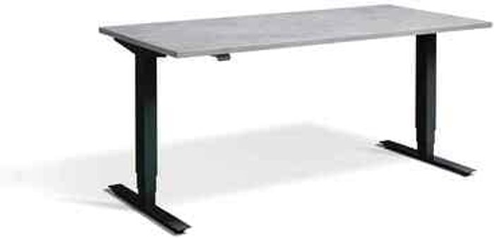 Office Monster | Lavoro Advance Dual Motor Desk 1400 x 700mm / Black / Concrete Lavoro Advance Dual Motor Desk 1400 x 700mm / Black / Concrete