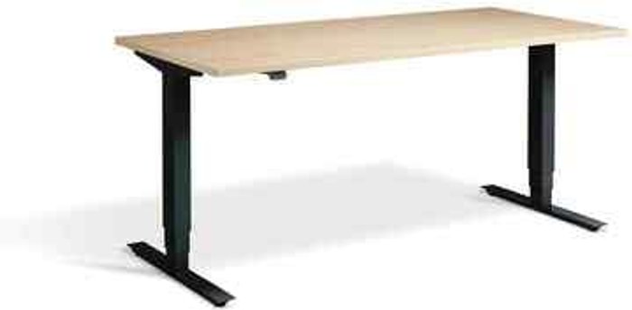 Office Monster | Lavoro Advance Dual Motor Desk 1600 x 700mm / Black / Maple Lavoro Advance Dual Motor Desk 1600 x 700mm / Black / Maple